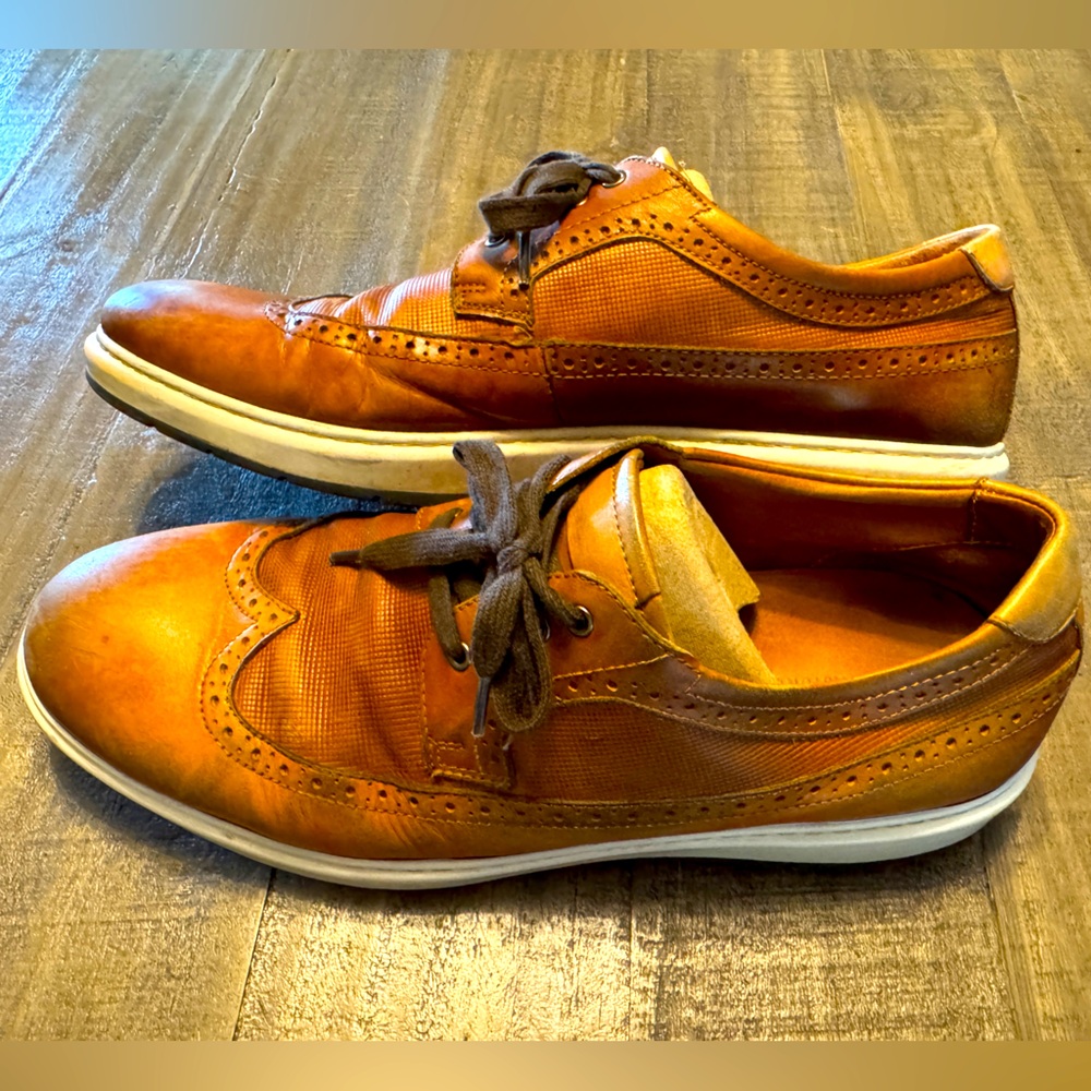 J&M Johnston & Murphy Flex Leather Lace-Up Oxford Shoes Men's 11M 25-3096